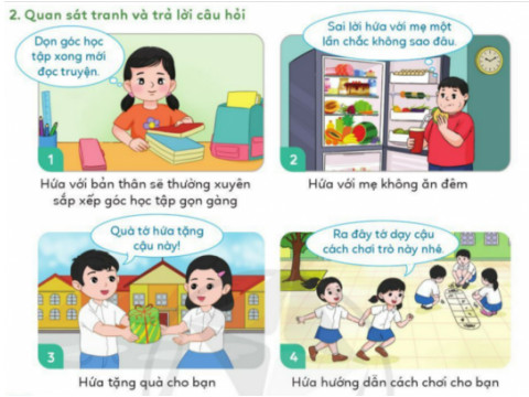 Biểu hiện của việc giữ lời hứa trong sinh hoạt và trò chơi, liên quan đến cách chơi trò chơi chuyền bóng