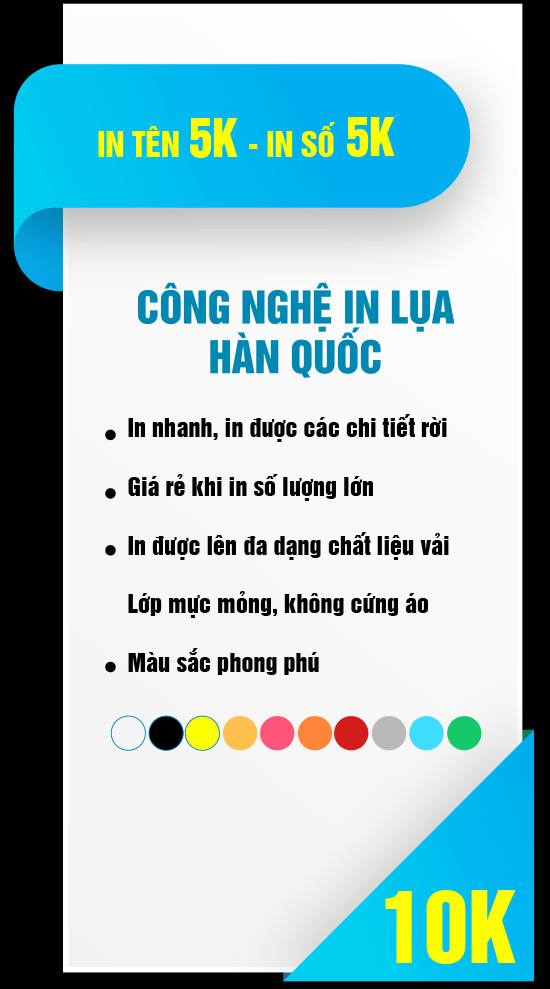 Biểu tượng công nghệ in lụa, một lựa chọn tiết kiệm cho áo đồng phục, phù hợp với ngân sách mua giày bóng rổ 200k