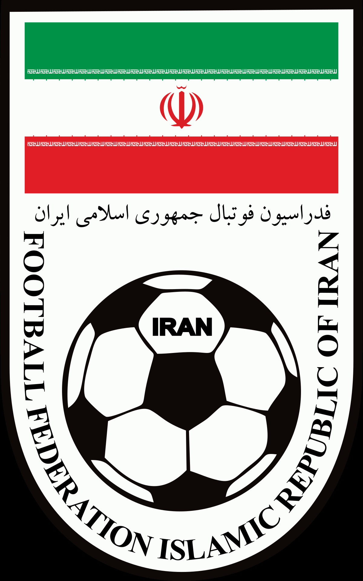 Biểu tượng logo của Liên đoàn bóng đá Iran, một trong những đối thủ cạnh tranh chính của đội tuyển bóng đá quốc gia Syria tại châu Á