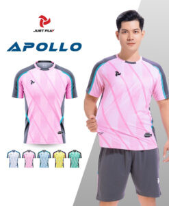 Bộ áo đá bóng Just Play Apollo màu hồng, mang đến vẻ ngoài năng động và phá cách.