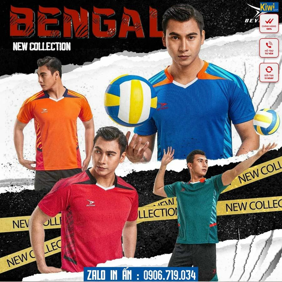 Bộ Bóng Chuyền Nam Beyono Bengal 2023 Full 5 Màu