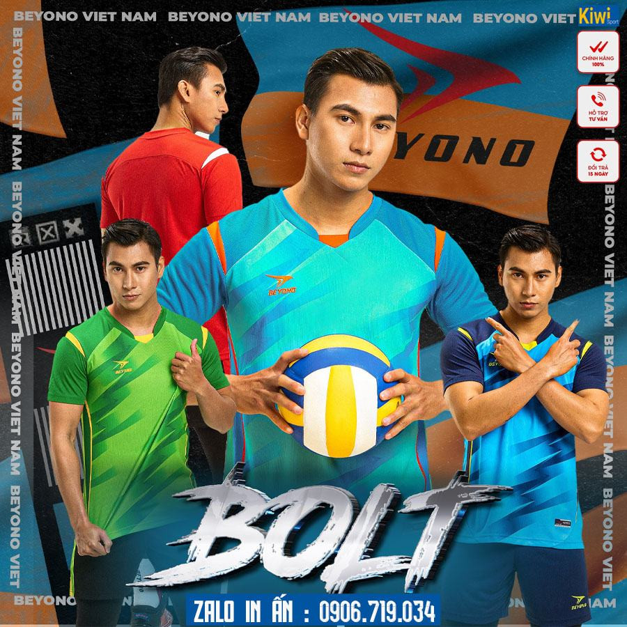 Bộ Đồ Bóng Chuyền Nam Beyono Bolt 2023 Full 4 Màu Rất Đẹp