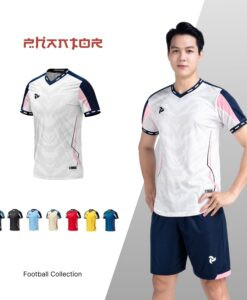 Bộ đồ đá bóng nữ cao cấp Just Play Phantor màu trắng