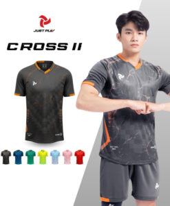 Bộ quần áo đá bóng nữ Just Play Cross II màu xám