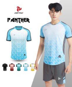 Bộ quần áo đá bóng nữ Just Play Panther màu xanh da