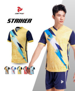 Bộ quần áo đá bóng nữ Just Play Striker màu vàng