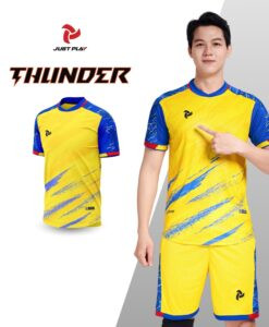 Bộ quần áo đá bóng nữ Just Play Thunder màu vàng