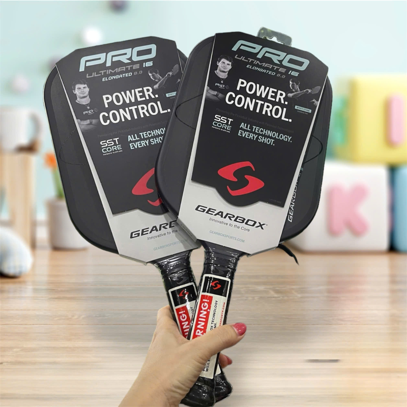 Các dòng vợt pickleball của Gearbox rất đa dạng về mẫu mã và công nghệ