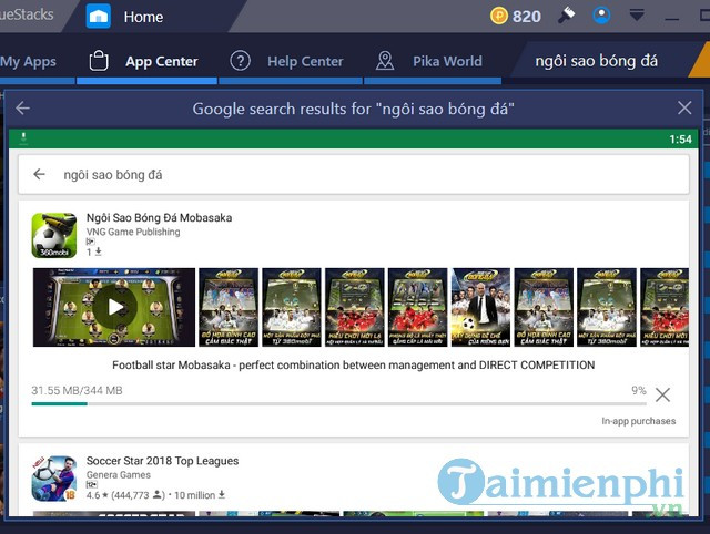 cách chơi 360mobi ngôi sao bóng đá trên pc cài đặt game