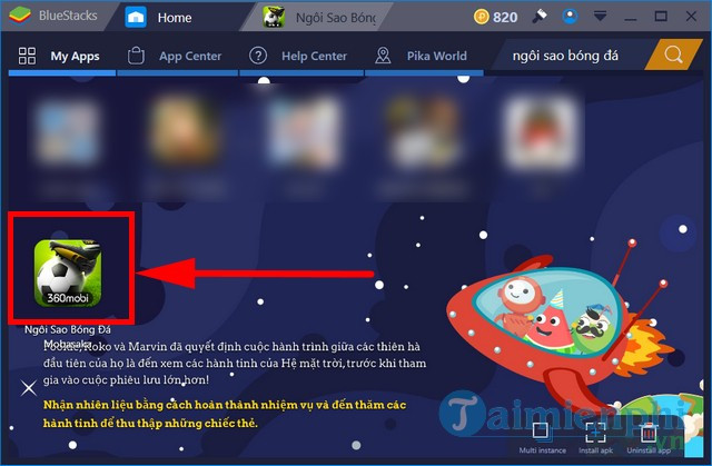 cách chơi 360mobi ngôi sao bóng đá trên pc hoàn tất cài đặt