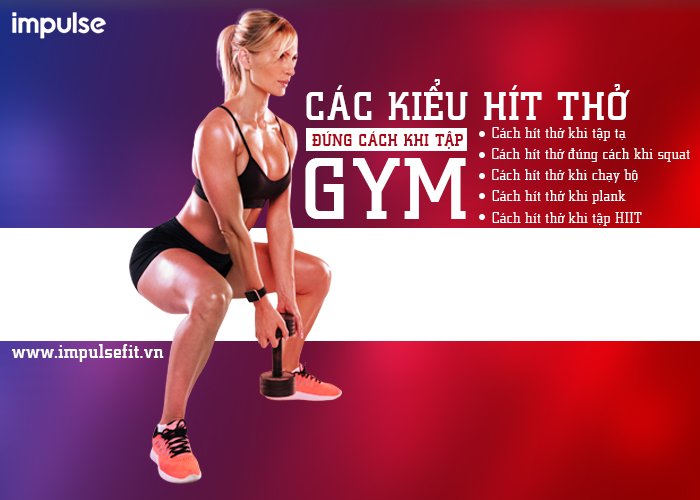 Vận động viên thực hiện cách hít thở khi tập gym giúp kiểm soát nhịp tim