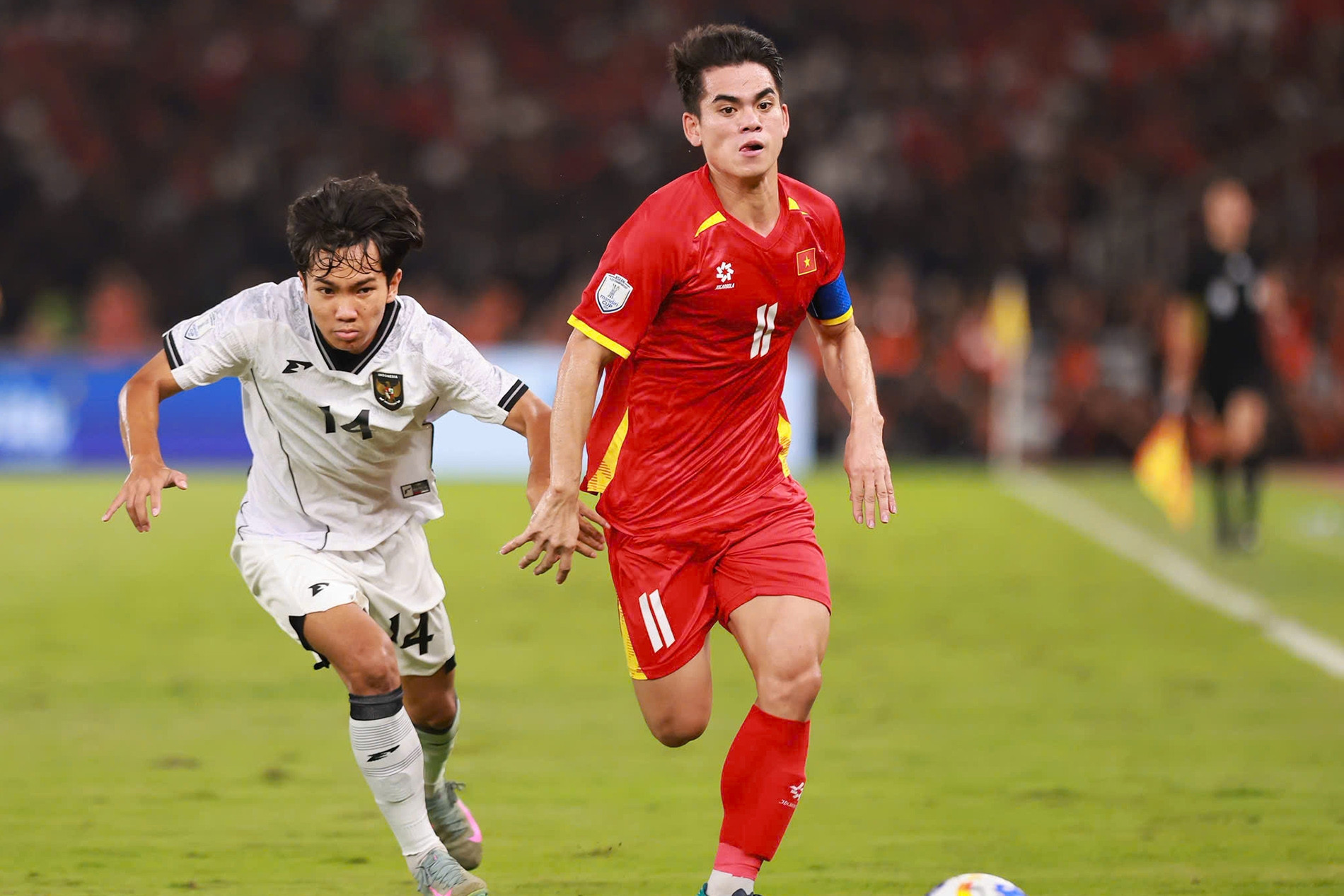 Cảm xúc của cầu thủ U23 Indonesia sau trận đấu tại Gelora Bung Karno