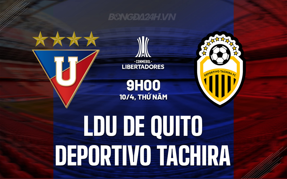 Cảnh đối đầu giữa LDU de Quito và câu lạc bộ bóng đá Deportivo Táchira trong khuôn khổ Copa Libertadores
