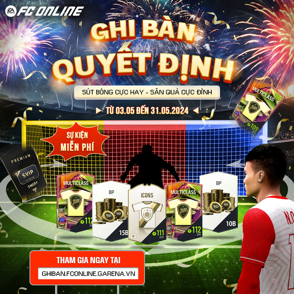 Cầu thủ thực hiện bàn quyết định trong sự kiện Ghi Bàn Quyết Định
