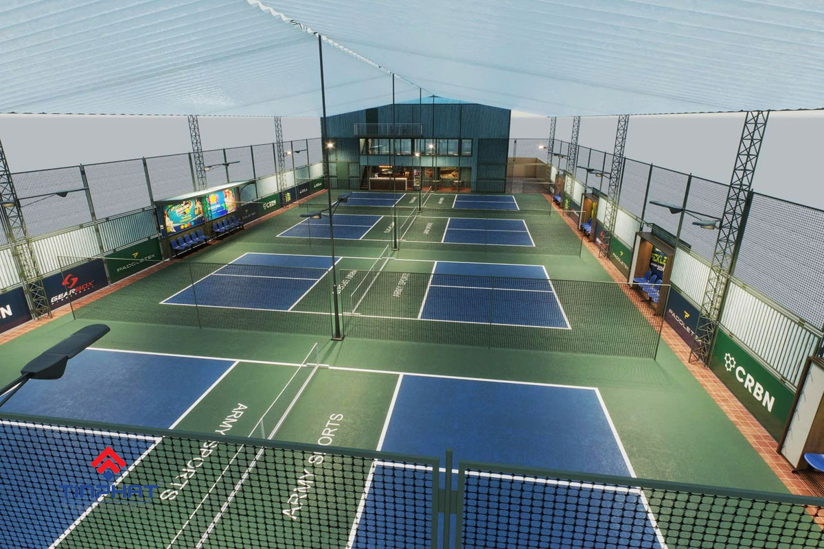 Chi phí lắp hàng rào sân pickleball