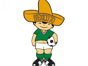Chú bé Juanito, linh vật World Cup 1970 tại Mexico, đội mũ sombrero truyền thống.