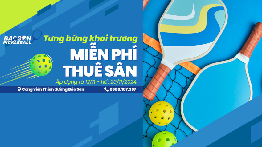 Hoạt động khai trương sân pickleball với ưu đãi miễn phí, chiến lược marketing hiệu quả cho việc xây dựng sân pickleball