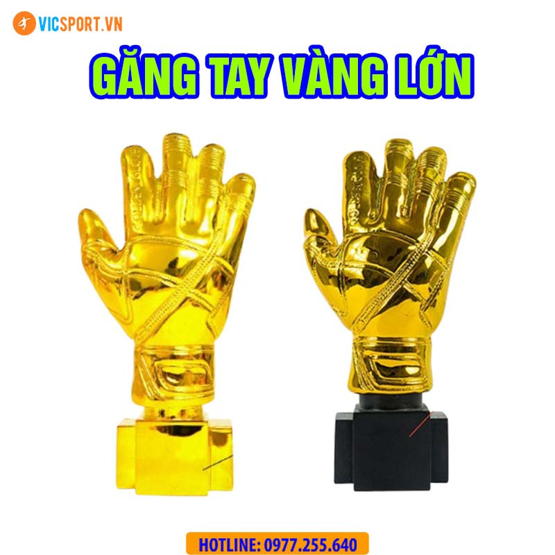 Cúp Găng Tay Vàng lớn biểu tượng vinh danh thủ môn xuất sắc
