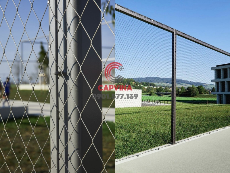 Đặc điểm ưu việt của cáp căng lưới sân bóng đá