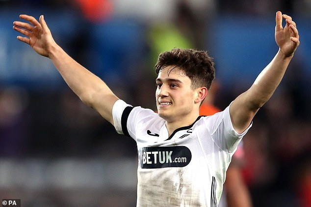 Daniel James đã chuyển nhượng xong tới Man Utd từ Swansea, chỉ còn chờ ra mắt