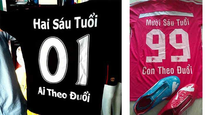 Đặt tên áo bóng đá siêu bựa (3)