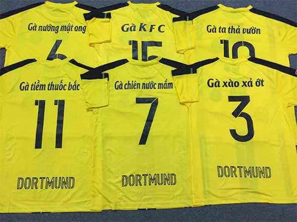 Đặt tên FC cho áo bóng đá dựa trên sở thích độc đáo