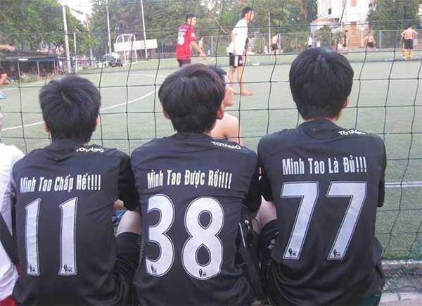 Đặt tên FC cho áo bóng đá thể hiện cá tính riêng biệt