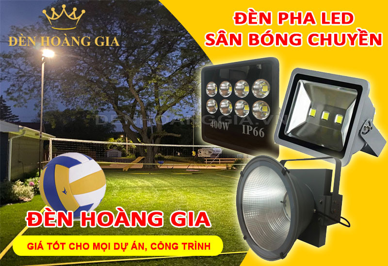 Đèn pha led sân bóng chuyền siêu sáng