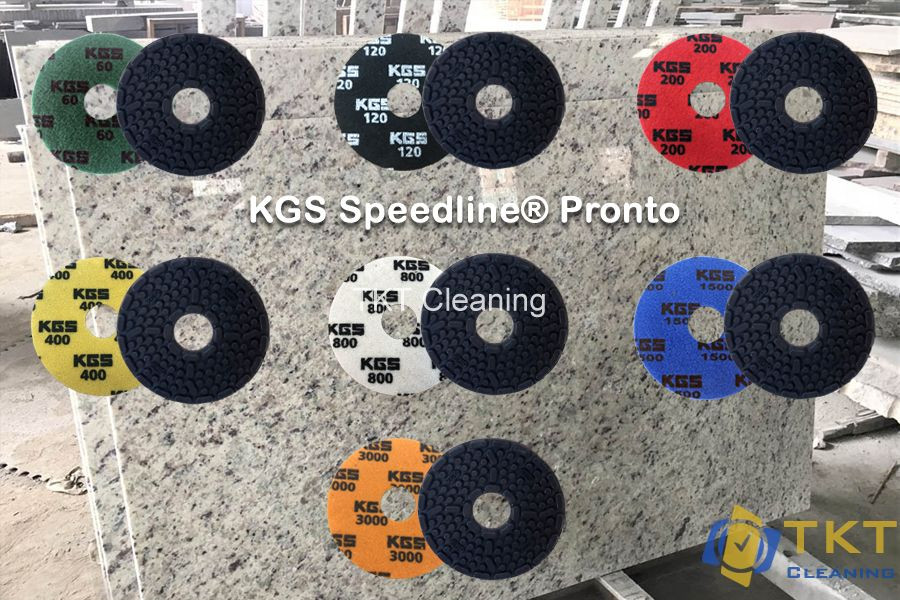 Đĩa đánh bóng đá hoa cương KGS Speedline Pronto mài ướt chuyên nghiệp