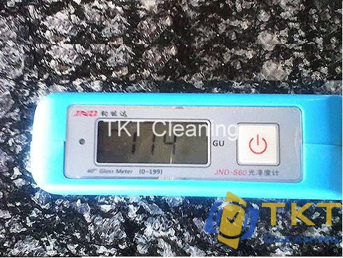 Độ bóng đá Granite sau khi đánh bóng đúng quy trình đánh bóng đá tự nhiên