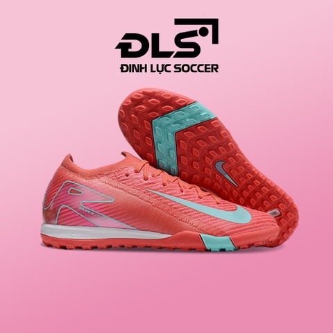 Giày Đá Bóng Trẻ Em Nike Mercurial Vapor 16 Elite Đỏ Vạch Xanh Ngọc TF
