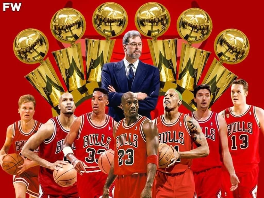Đội bóng rổ Chicago Bulls 1995-96, một trong những đội vĩ đại nhất NBA, với Michael Jordan dẫn đầu
