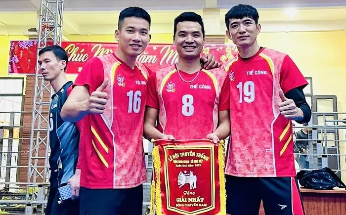 Đội hình Thể Công sẵn sàng cho mùa giải mới, với Nguyễn Vũ Hoàng và các đồng đội
