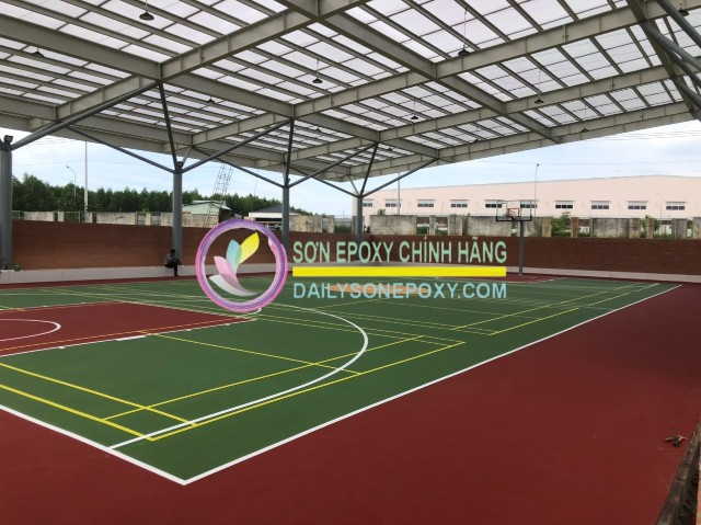 Đội ngũ chuyên gia của dailysonepoxy.com trong thi công sân bóng rổ ngoài trời chuyên nghiệp