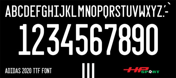 Download font chữ áo bóng đá Adidas Euro 2020