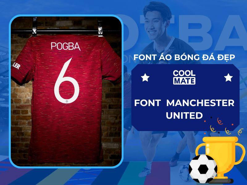 Font áo bóng đá đẹp độc quyền 'United Sans' của Manchester United