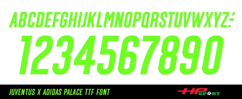 Download font chữ áo bóng đá Juventus 2020-2021