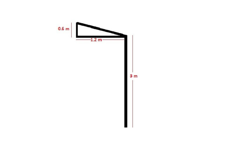 Gia công các thanh sắt để tạo hình trụ bóng rổ tự chế
