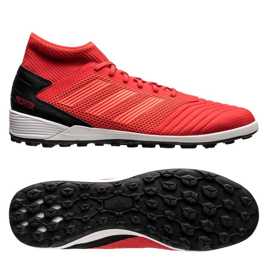 Giày bóng đá adidas Predator 19.3 TF màu đỏ, thiết kế cổ điển nhưng vẫn hiện đại, phù hợp cho sân cỏ nhân tạo