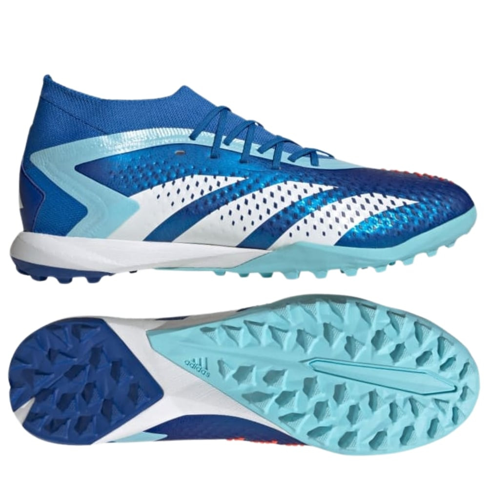 Giày bóng đá adidas Predator Accuracy .1 TF Marine Rush màu xanh dương, trắng, mã GZ0008, tối ưu cho kiểm soát bóng trên sân nhân tạo
