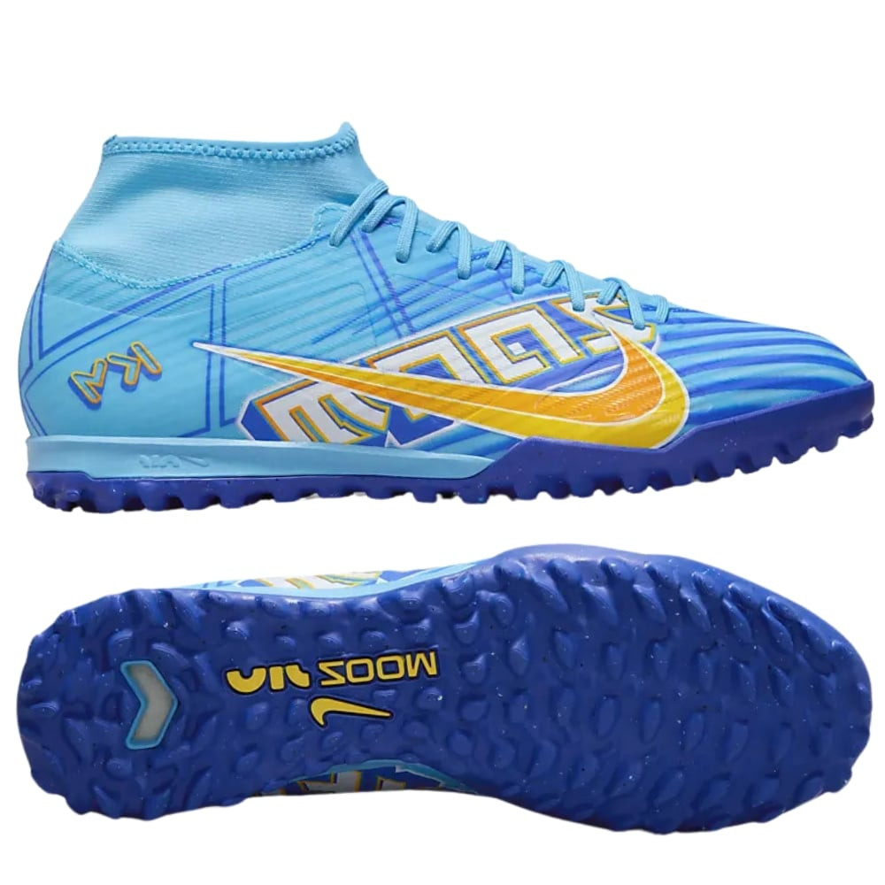 Giày bóng đá Nike Zoom Mercurial Superfly 9 Academy KM TF - Xanh/Vàng