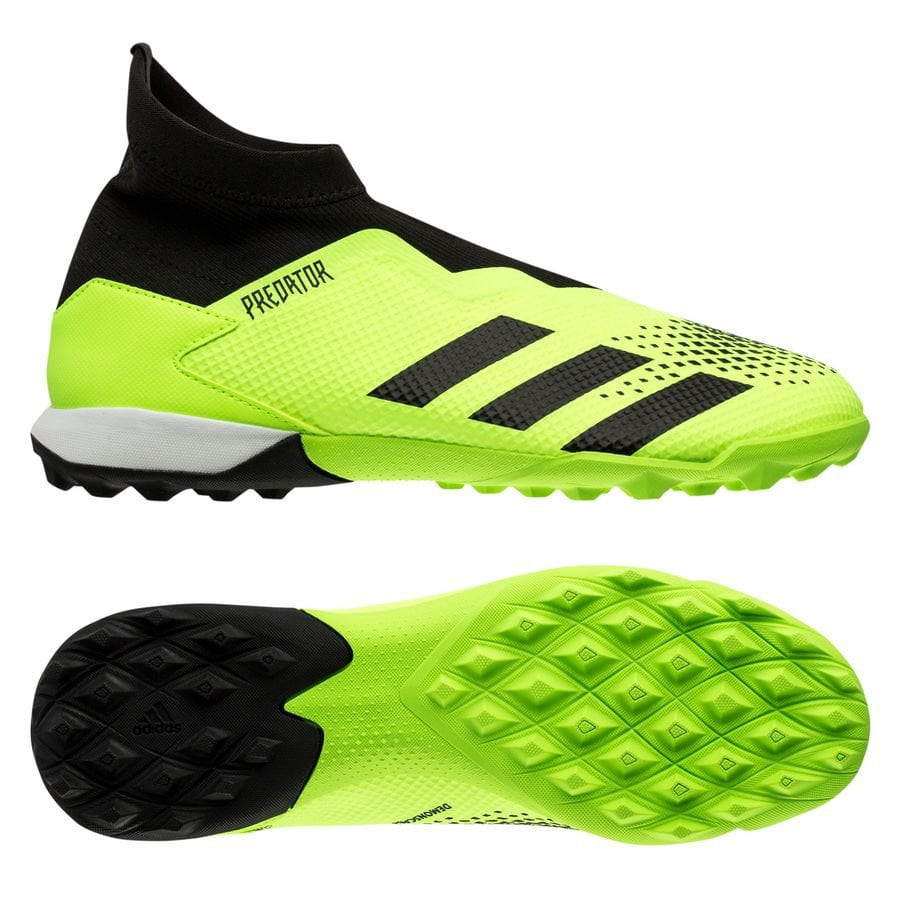Giày đá bóng Adidas Predator 20.3 Laceless TF Precision To Blur màu xanh lá đen trắng