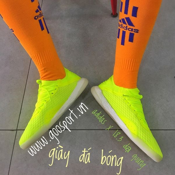 Giày đá bóng Adidas X Tango 18.1 cổ vớ màu trắng cam