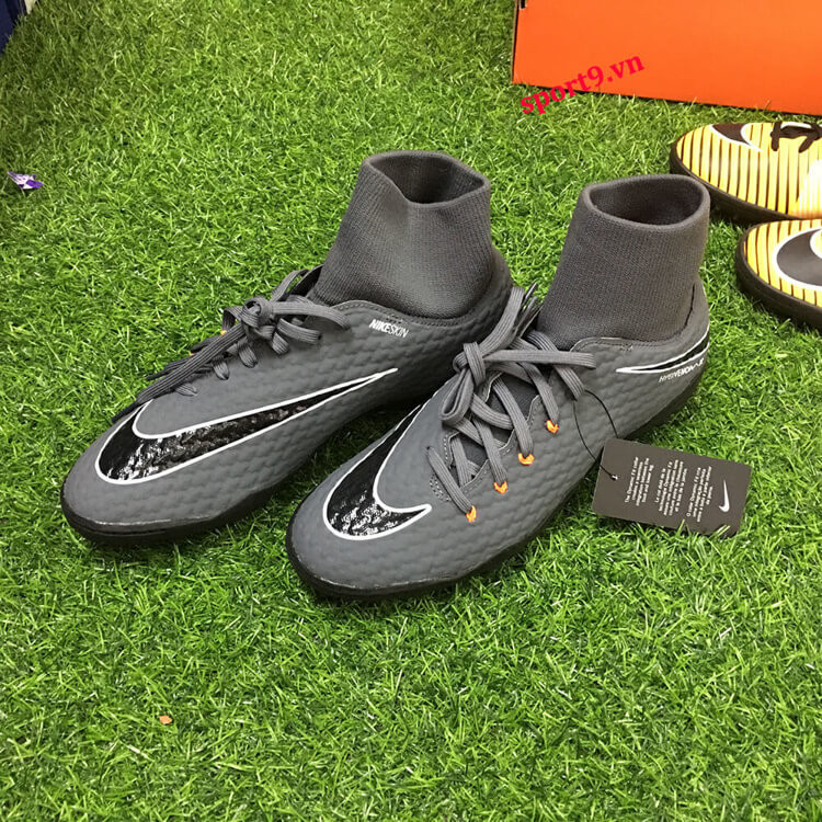 Giày đá bóng Nike Hypervenom Phantom III Academy DF DkGrey/Orange