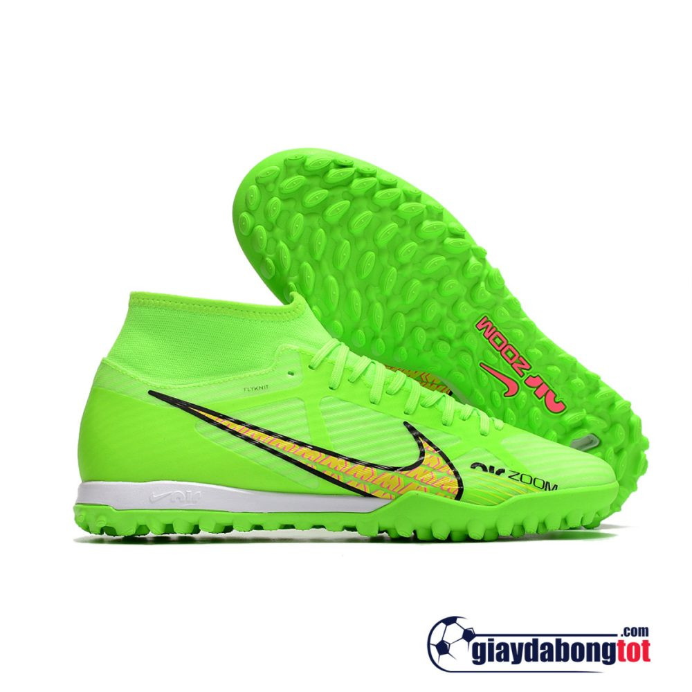 Giày đá bóng Nike Mercurial Superfly 9 Academy TF Xanh lá vạch vàng