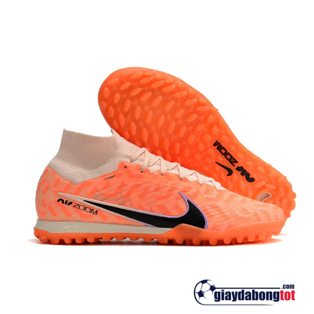 Giày đá bóng Nike Mercurial Superfly 9 Elite TF cam trắng vạch đen, một trong những lựa chọn hàng đầu cho giày đá bóng nike cao cổ