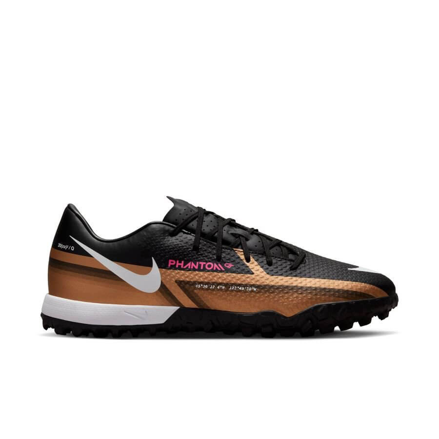 Giày đá bóng Nike Phantom GT 2 Academy TF Generation Metallic Copper trắng đen
