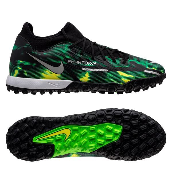 Giày đá bóng Nike Phantom GT 2 Academy TF Shockwave đen xanh lá DM0721-003