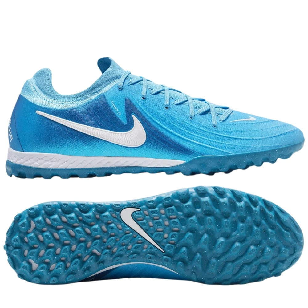 Giầy đá bóng Nike React Phantom GX 2 Pro TF màu xanh, cảm giác bóng chân thật sân cỏ nhân tạo