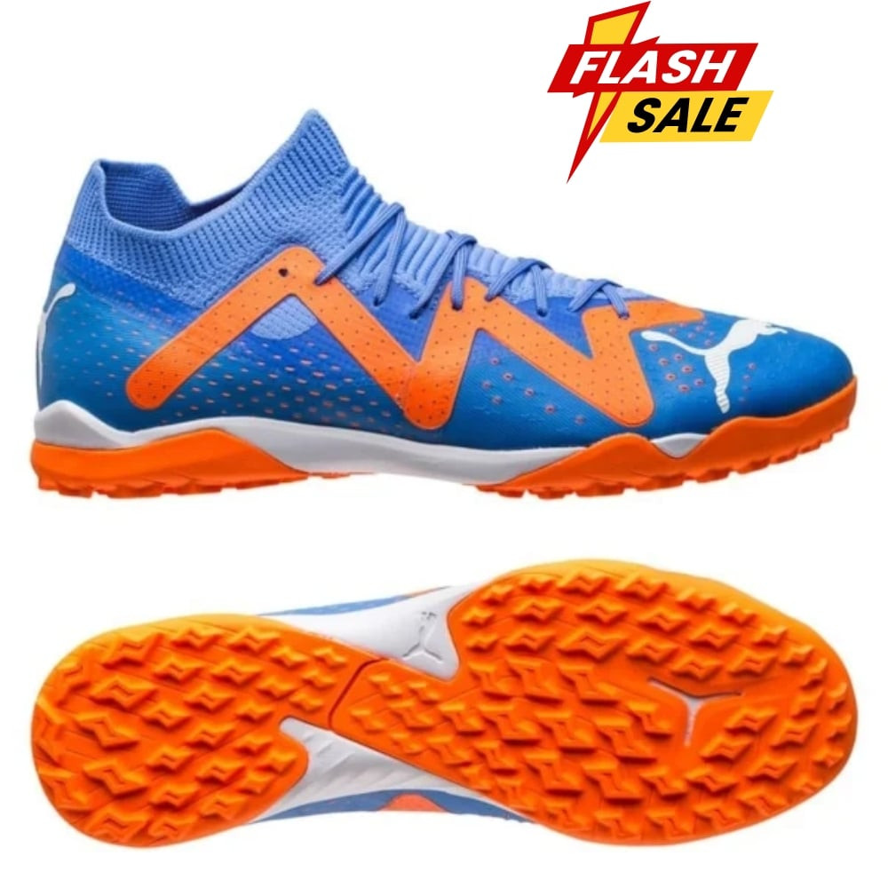 Giày đá bóng Puma Future Match TT Supercharge xanh cam, mang lại năng lượng vượt trội